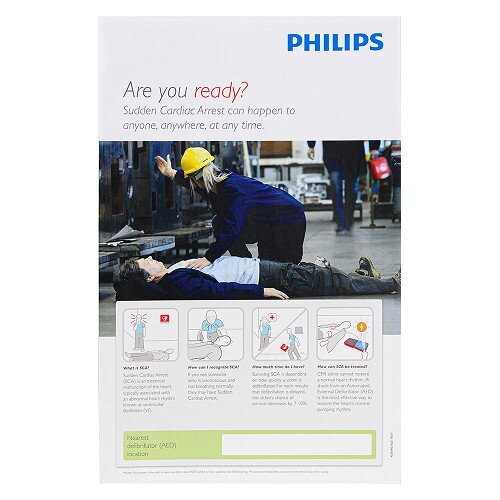 Philips AED Awareness Sign Bundle - Red