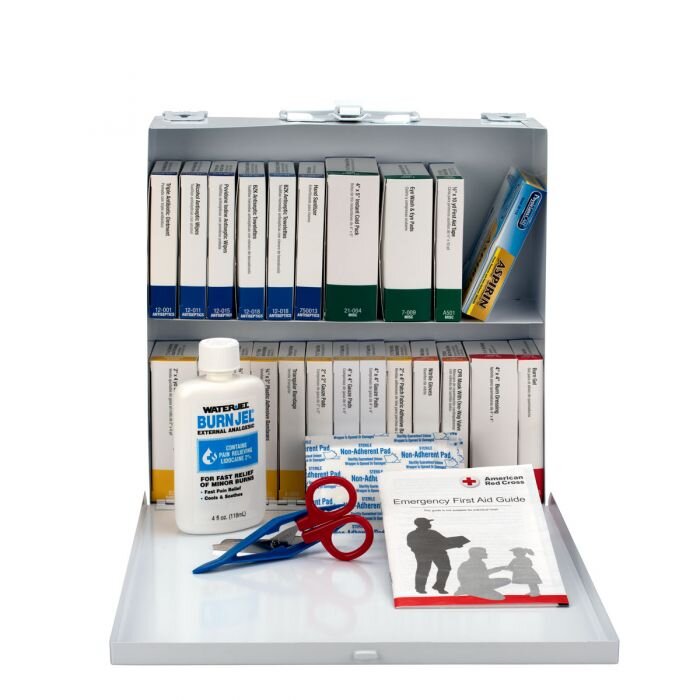 75 Person Restaurant First Aid Kit, Metal Case