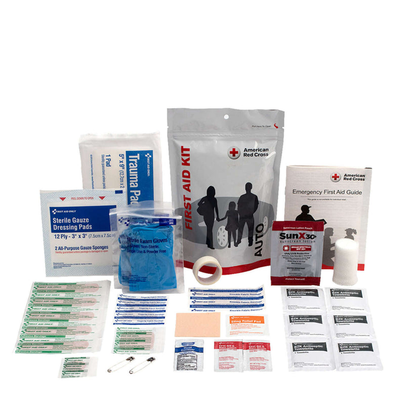 American Red Cross Auto First Aid Zip Kit