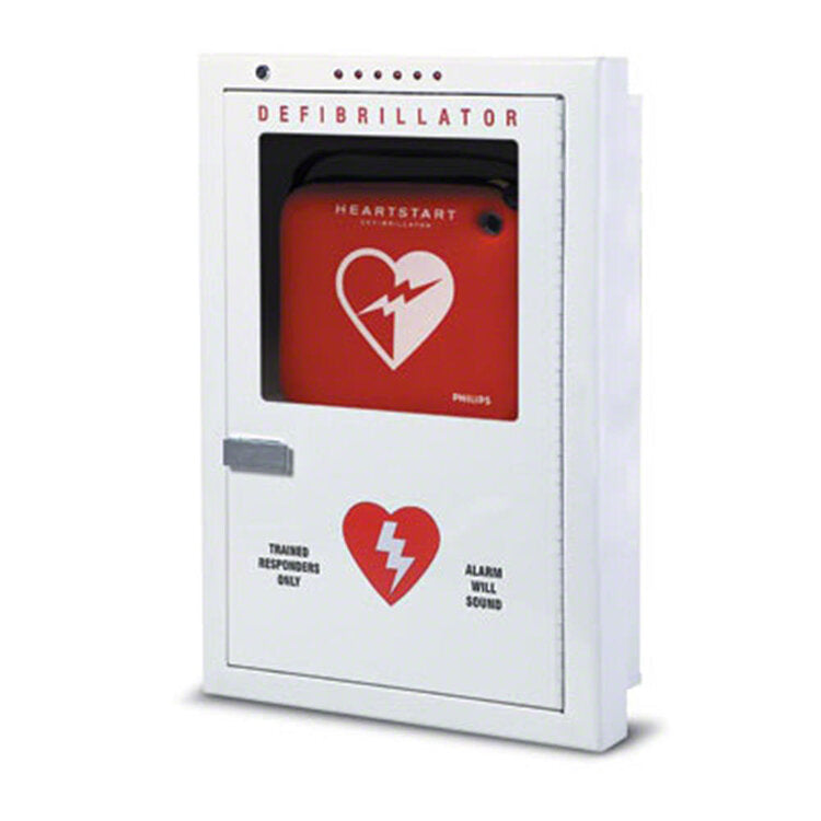 Philips Premium AED Cabinet - Semi-Recessed Mount
